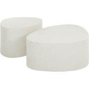 Salontafel Marmer - Set van 2 - Stone Driehoekig