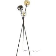 Vloerlamp Zwart Metaal - 3-Lichts - 45x45x174cm - Multi Globe