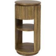 Nachtkastje Naturel Mangohout - 30x30x60cm - Wave XS