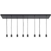 Highlight - Fantasy - Hanglamp - E27 - 130 x 9,5  x  130cm - Zwart