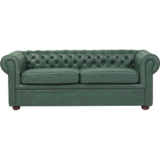 CHESTERFIELD - Chesterfield bank - Groen -  Kunstleer