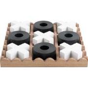 Ornament Tic Tac Toe - Zwart - 18.5x18.5x5cm