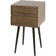 Nachtkastje Bruin Acaciahout - 35x35x61cm - Frame