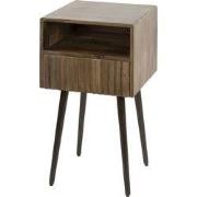 Nachtkastje Bruin Acaciahout - 35x35x61cm - Carve