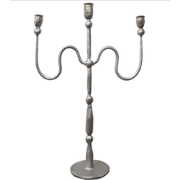 Kandelaar 3-Arm zilver