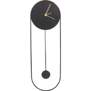 SALVAN - Wandklok - Zwart - Staal