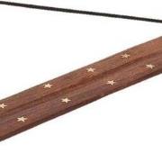 Wierookhouder houten plankje ster