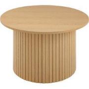 Kopie van Set van 2 ronde salontafels in travertijnlook - MAIA