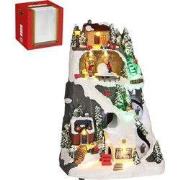 Ski scenery battery operated l20xb18xh30 cm