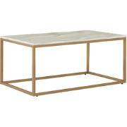DELANO  - Salontafel - Beige/Goud - MDF