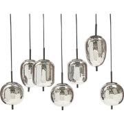 TARLO - Hanglamp - Zilver - Glas