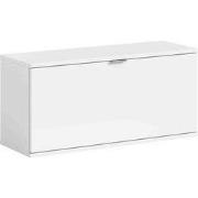 ProjektX Schoenenkast Bank 1 Klepdeur Wit Hoogglans