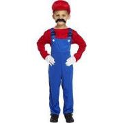 Henbrandt - MARIO Kostuum voor KINDEREN 10-12 Jaar - Bestaande uit: Ma...