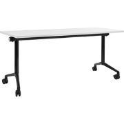 CAVI - Inklapbaar bureau - Wit/Zwart - 160 x 60 cm - Staal