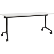 CAVI - Inklapbaar bureau - Wit/Zwart - 180 x 60 cm - Staal