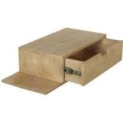 Nachtkastje Zwevend - Naturel - Plankje Links - 65cm - Niek