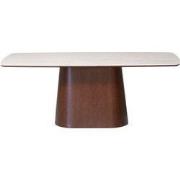 Eettafel Rechthoek - Walnoot/Keramiek - 200x90x76cm - Thomas