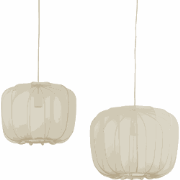 Hanglamp Plumeria - Zand - Set Ø40+Ø50cm