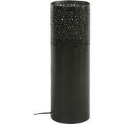 Vloerlamp Zwart Cilinder - Metaal/Kunststof - 60x20x20cm