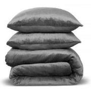 PHLOX Dekbedovertrek Flanel Fleece - Eenpersoons 140x220 cm + 1 Kussen...