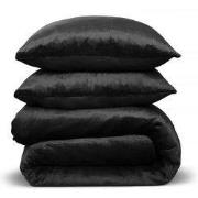 PHLOX Dekbedovertrek Flanel Fleece - Eenpersoons 140x220 cm + 1 Kussen...