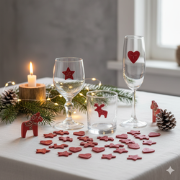 30 Kerstversieringen voor op tafel