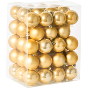 FEGEN - Set van 60 kerstballen - Goud - Synthetisch materiaal