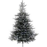 Grandis Fir kunstkerstboom groen besneeuwd H150 cm D90 cm