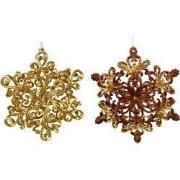 5.1 inch Snowflake Orna X 2. I 5x5x10 cm kerstornament
