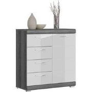 Scout dressoir 1 deur, 4 laden grijs