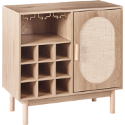 COSTELLO - Wijnkast - Lichtbruin - Vezelplaat