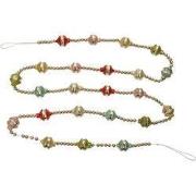 Clayre & Eef Decoratie Kerstslinger Ø 2x180 cm Zilverkleurig Metaal