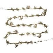 Clayre & Eef Decoratie Kerstslinger Ø 2x180 cm Zilverkleurig Metaal