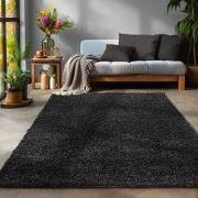Tapijtenloods Basic Shaggy vloerkleed Antraciet Hoogpolig- 300x400 CM