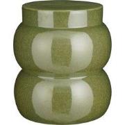 Mica Decorations  Vendi Bijzettafel - H40 x Ø35 cm - Keramiek - Donker...