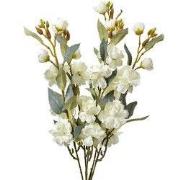 Clayre & Eef Kunstbloem 51 cm Wit Kunststof