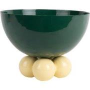 Present Time - Schaal Double Funky Large - Retro green & soft yellow