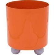 Present Time - Bloempot Double Funky Medium - Bright orange & purple