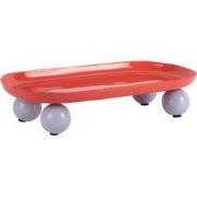 Dienblad Double Funky Oval Large - Rood - 39x16x6cm
