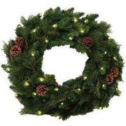 Northern kunstkerstkrans led dia. 75 cm kerstversiering kerstboom