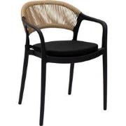 Kick tuinstoel Coco - Zwart/beige