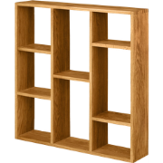 Abigail eikenhouten vierkante wandplank naturel - 70 x 70 xm