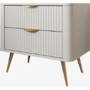 Meubella - Nachtkastje Lima - Wit - 63 cm