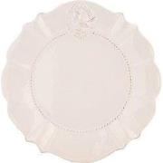 Clayre & Eef Ontbijtbord Ø 21 cm Wit Keramiek