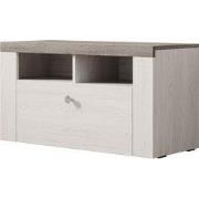 Meubella - Schoenenkast Linford - Wit eiken - 84 cm