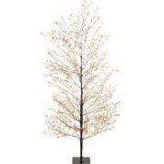 Classic warm 1350 Micro-LED verlichte boom pvc zwart H 150 cm
