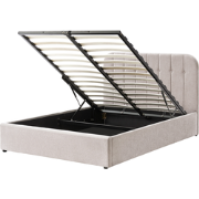 CHALLANS - Bed met opbergruimte - Taupe - 140 x 200 cm - Polyester