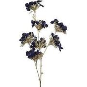 Kunstbloem Hydrangea S donkerblauw