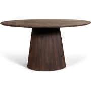 Eettafel Mokka Rond - Donkerbruin Ø120cm