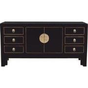 Fine Asianliving Chinese TV Kast Onyx Zwart - Orientique Collectie